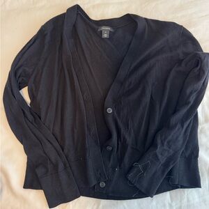 Halogen Classic Black Knit Cardigan